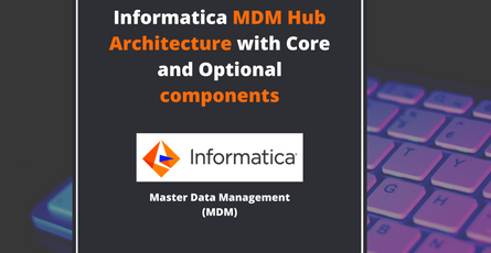 Informatica MDM Hub Architecture with Core and Optional components