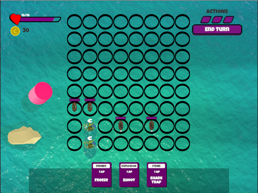 Screenshot of the current game